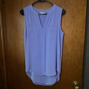 Sleeveless Purple Blouse